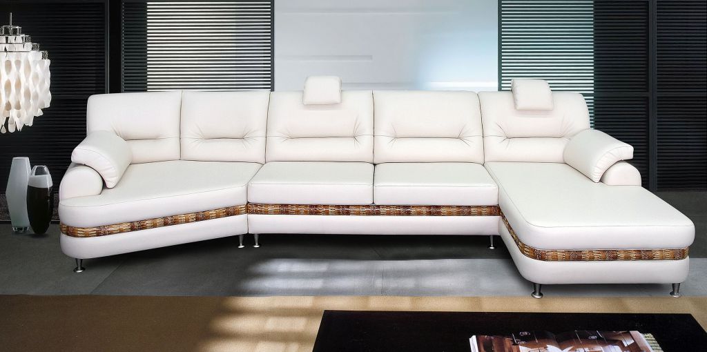 Modèle de canapé en cuir écologique